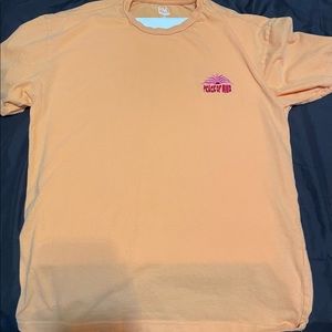 Embroidered orange shirt from PacSun